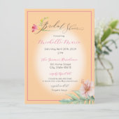 Tropisch roze Vrijgezellenfeest Kaart (Staand voorkant)