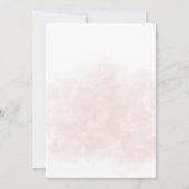 Tropisch roze vrijgezellenfeest van het strand kaart (Achterkant)