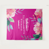 Tropisch roze vrijgezellenfeest wandkleed (Voorkant (horizontaal))