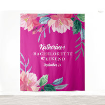 Tropisch roze vrijgezellenfeest