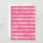 Tropisch roze watermeloen Baby shower Kaart (Achterkant)