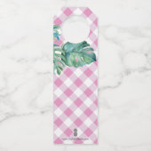 Tropisch roze Waterverf Zee Flessenhanger (Achterkant)