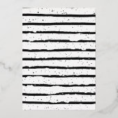 Tropisch | Roze Wilde Eén verjaardag Folie Uitnodiging (Achterkant)