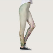 Tropisch Roze Witte Bloemen Leggings (Rechts)