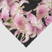 Tropisch roze witte orchidee Flowers-weefselpapier Tissuepapier (Detail)
