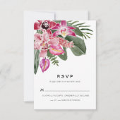 Tropisch RSVP-kaart RSVP Kaartje (Voorkant)