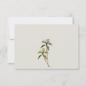 Tropisch Rustic Palm Trees Beach Sand Wedding RSVP Kaartje (Achterkant)