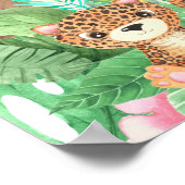 tropisch safari baby shower Welkomstwoord Poster (Hoek)