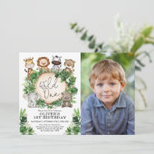 Tropisch Safari Oerwoud Dieren op een dag vrij Kaart (Staand voorkant)