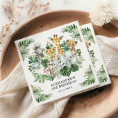 Tropisch Safari Oerwoud Dieren op een dag vrij Servet