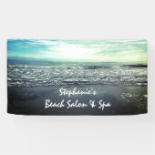 Tropisch Salon Spa Beach Ocean Artistic Business Spandoek (Horizontaal)