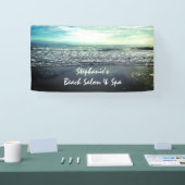 Tropisch Salon Spa Beach Ocean Artistic Business Spandoek (Beurs)