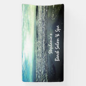 Tropisch Salon Spa Beach Ocean Artistic Business Spandoek (Verticaal)