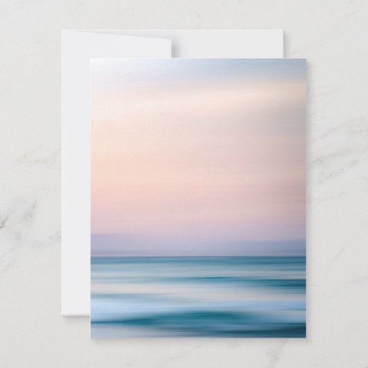 Tropisch Sandy Beach & Seashells Weddenschappen Kaart (Achterkant)