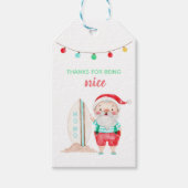 Tropisch Santa Gift-Label Cadeaulabel (Voorkant)