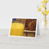 Tropisch sap en dennenappels kaart (Gele Bloem)