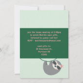 Tropisch schattige sloeber gaat online verjaardags kaart (Achterkant)