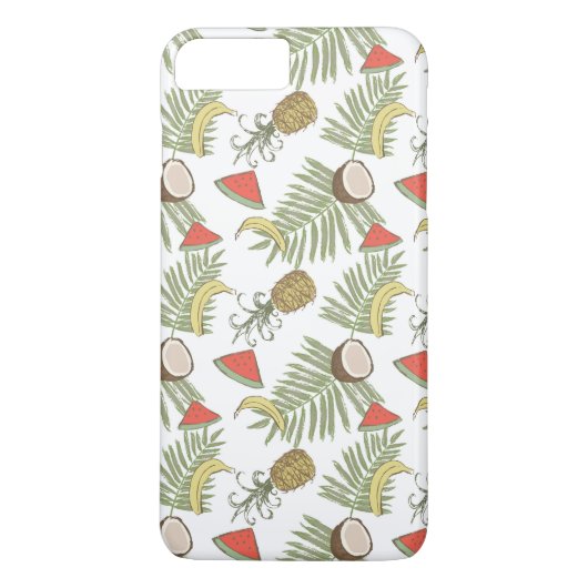 Tropisch schetsenpatroon Case-Mate iPhone case (Achterkant)