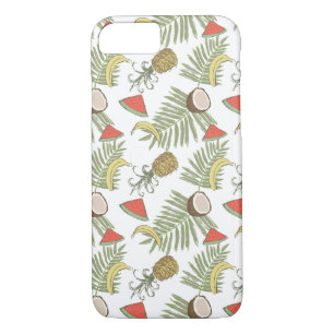 Tropisch schetsenpatroon iPhone 8/7 hoesje