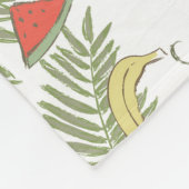 Tropisch schetsenpatroon fleece deken (Hoek)
