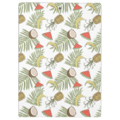 Tropisch schetsenpatroon klembord (Achterkant)