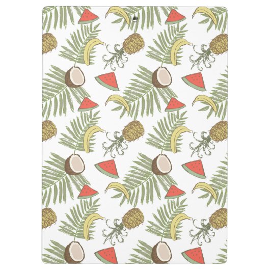 Tropisch schetsenpatroon klembord (Achterkant)