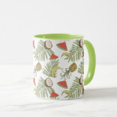 Tropisch schetsenpatroon mok (Voorkant rechts)