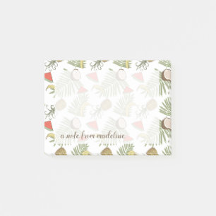 Tropisch schetsenpatroon post-it® notes
