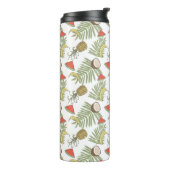 Tropisch schetsenpatroon thermosbeker (Gedraaid links)