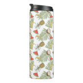 Tropisch schetsenpatroon thermosbeker (Geroteerd rechts)