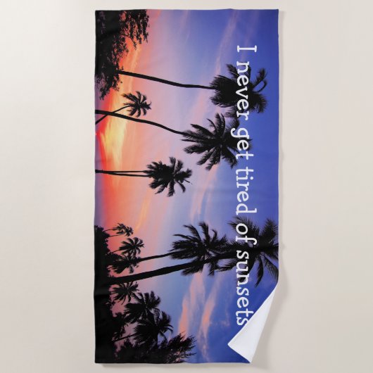 Tropisch Schilderachtig strand Strandlaken (Voorkant)