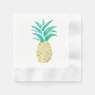 Tropisch schilderen van ananas servet