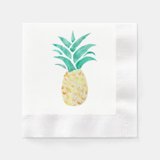 Tropisch schilderen van ananas servet (Voorkant)