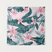 Tropisch schilderij, palm, bananenblad wandkleed (Voorkant (horizontaal))