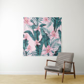 Tropisch schilderij, palm, bananenblad wandkleed (In situ)