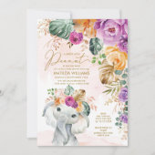 Tropisch schoeisel met abrikozenbloem kaart (Voorkant)