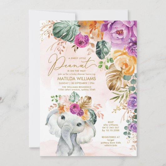 Tropisch schoeisel met abrikozenbloem kaart (Voorkant)