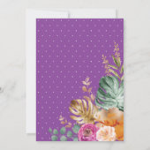 Tropisch schoeisel met abrikozenbloem kaart (Achterkant)