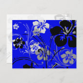 Tropisch Serenade (blauw) Briefkaart (Voorkant / Achterkant)