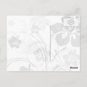 Tropisch Serenade (blauw) Briefkaart (Achterkant)