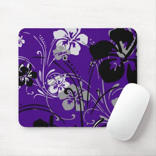 Tropisch Serenade (Paars) Mousepad Muismat (Met muis)