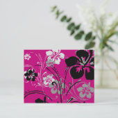 Tropisch Serenade (roze) Briefkaart (Staand voorkant)