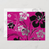 Tropisch Serenade (roze) Briefkaart (Voorkant / Achterkant)