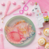 Tropisch Shell Papieren Bordje (Feest)