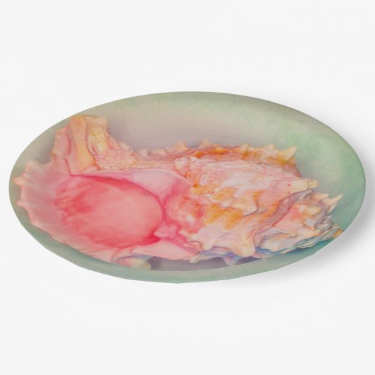 Tropisch Shell Papieren Bordje (Gekanteld)