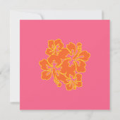 Tropisch Sherbert Hibiscus Wedding Uitnodiging (Achterkant)