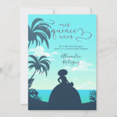 Tropisch Silhouette Charro Quinceanera Kaart (Voorkant)