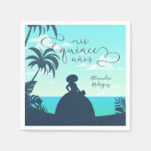 Tropisch Silhouette Charro Quinceanera Servet (Voorkant)