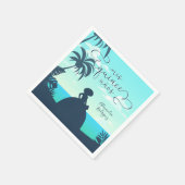 Tropisch Silhouette Charro Quinceanera Servet (Hoek)