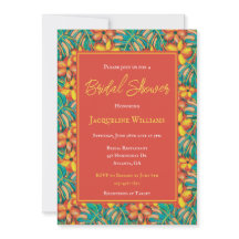 Tropisch Sinaasappel en geel Vrijgezellenfeest